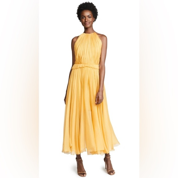 Maria Lucia Hohan yellow marigold Kamille silk dress - Picture 13 of 16
